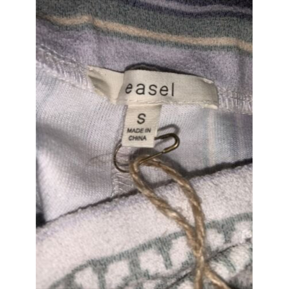 Easel Womens Stripe Pants Size S NEW Look of Linen Comfort of Cotton Easy Summer - Picture 9 of 9